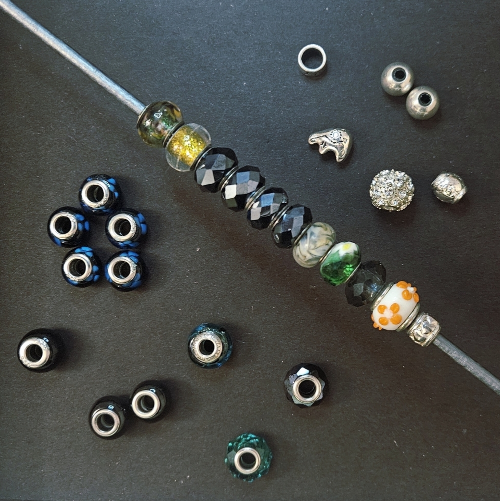 Huge Collection Pandora-Style Charm Beads